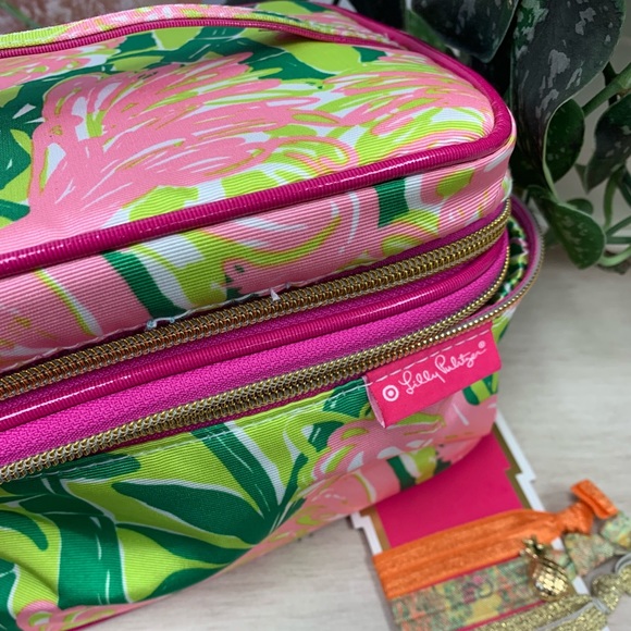 Lilly Pulitzer Fan Dance Cosmetic Bag Bundle - Picture 7 of 7